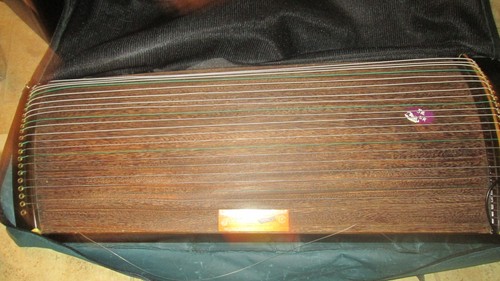 Mini Guzheng (Mini PortableKoto, Gayagum) 34"(87cm). 21 strings, 便携半筝，21弦,