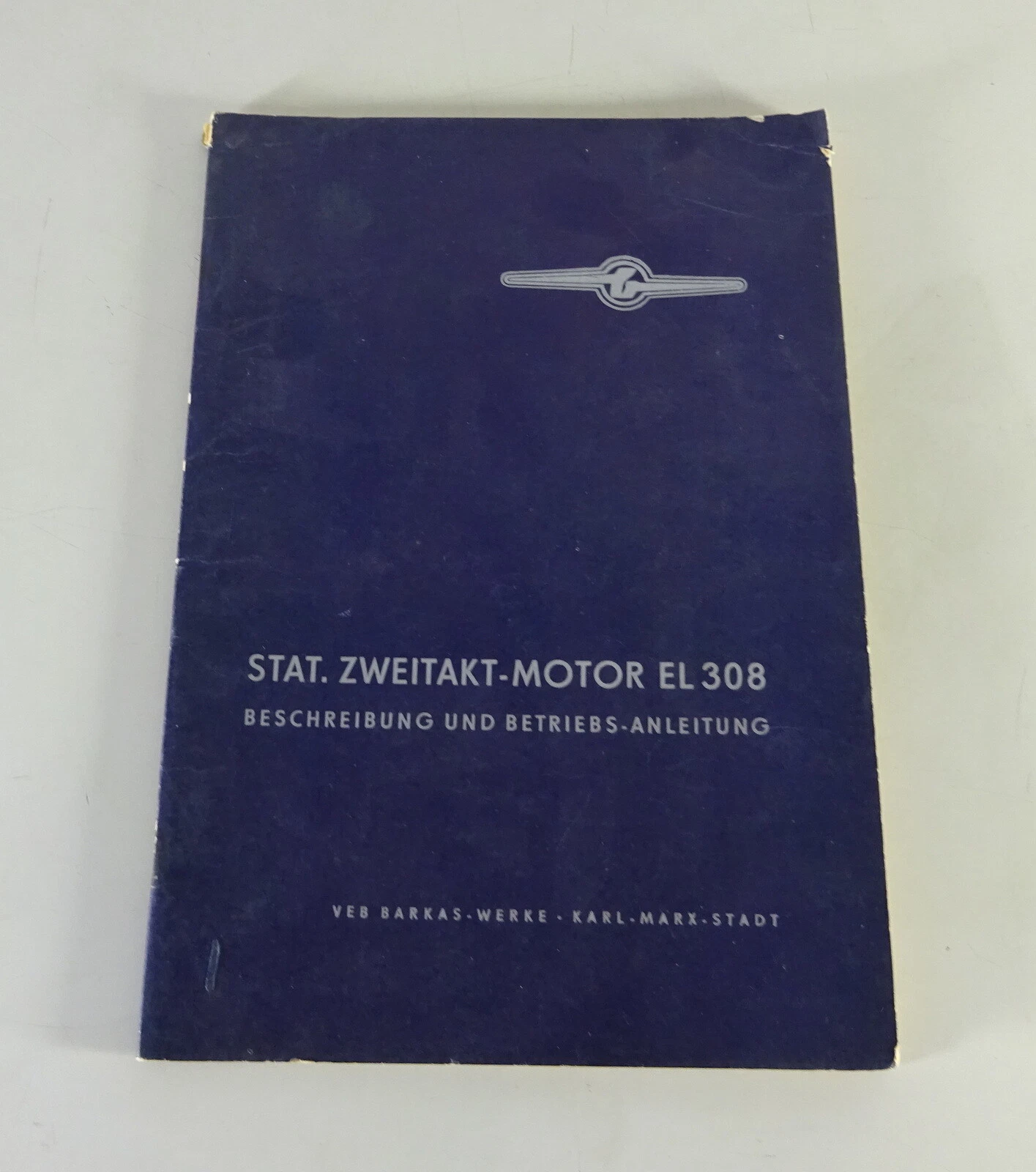 Operating Instructions / Manual 2-Stroke Stationary Engine EL 308 Stand 1961