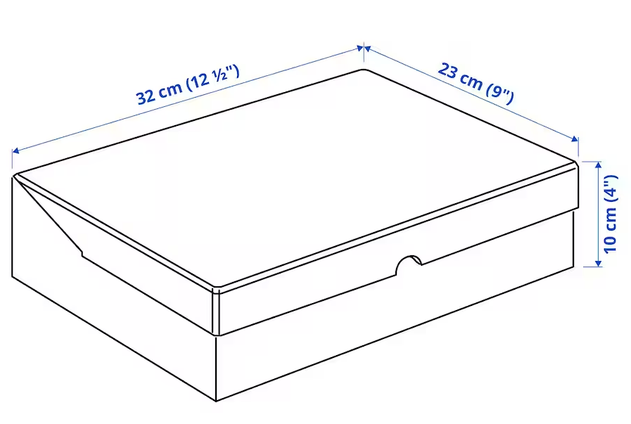 Collapsible Cardboard Storage Boxes with Lid ARCHIVE A4 Box Stackable