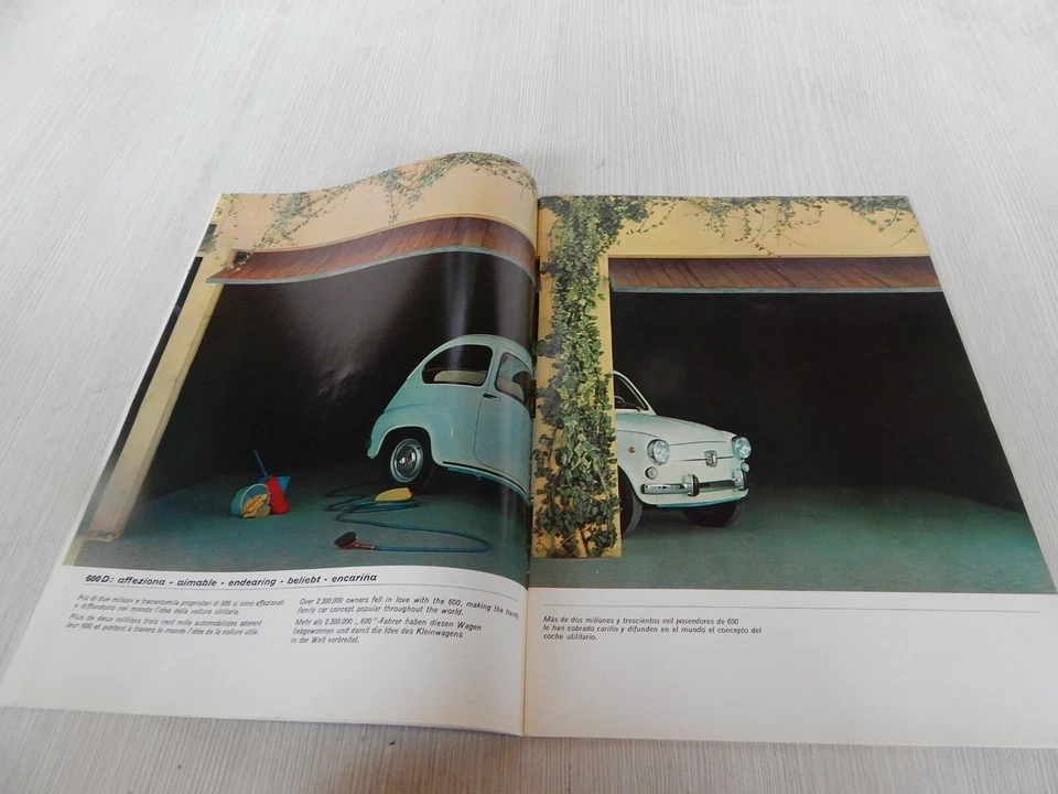 BROCHURE DEPLIANT ORIGINALE FIAT DINO 2300 1500 600 500 850 1100 124 1800 ETC - Immagine 4 di 4