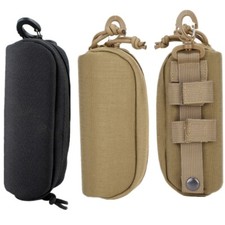 Outdoor Sunglasses Case Portable Zipper Molle Nylon Waist Belt Sunglasses Pack
