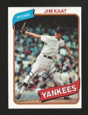 1980 Topps BASEBALL #250 JIM KAAT NRMINT+ HOF NEW YORK YANKEES (SB2)