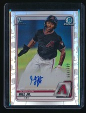 GLENALLEN HILL JR. 2020 BOWMAN CHROME PROSPECT RC AUTOGRAPH AUTO REFRACTOR #/499