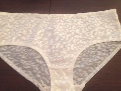 SCANDALE PARIS WOMENS PANTY HIPSTER MEDIUM IVORY PEARL NEW WITH TAGS