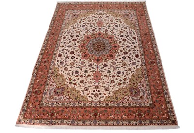 Orientteppich Tabriz 50 Raj 400x300 cm Handgeknüpft Schurwolle Beige Unikat Neu