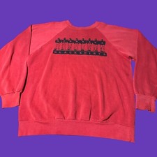 Vintage 1987 Nebraska Blackshirts Cornhuskers Football Sweatshirt M/L NCAA