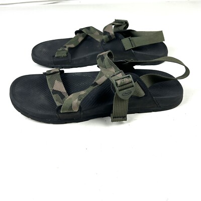 Chaco Z Classic Sport Sandal Mens 12 Green Camoflauge Black 