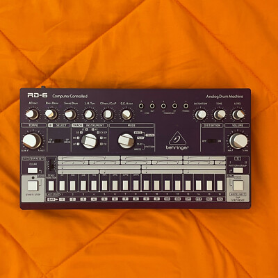 Behringer RD-6-BU Analog Drum Machine - Translucent Purple