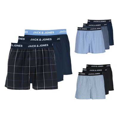 3er Pack JACK & JONES Herren Boxershorts Webboxer Shorts Woven Boxer