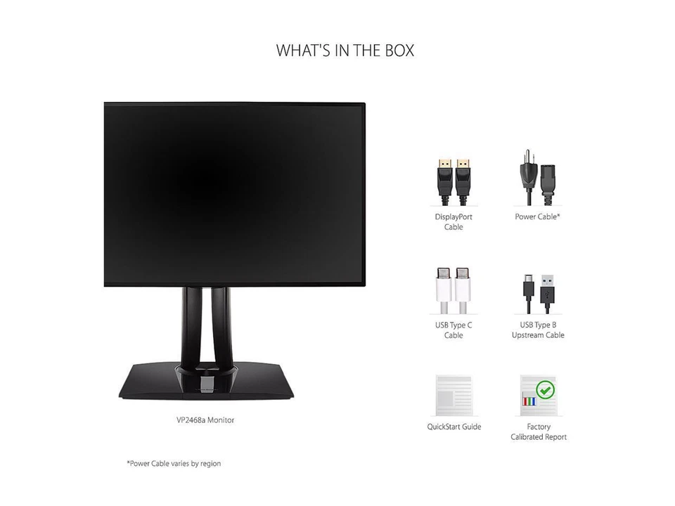 ViewSonic VP2468a 24 Inch Premium IPS 1080p Monitor with Advanced Ergonomics, Co - Image 4 of 4