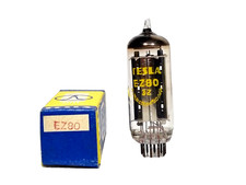 PAIRE DE TUBES REDRESSEURS TESLA EZ80/6V4 ASSORTIS NEUFS EN BOITE TESTÉS AVEC...