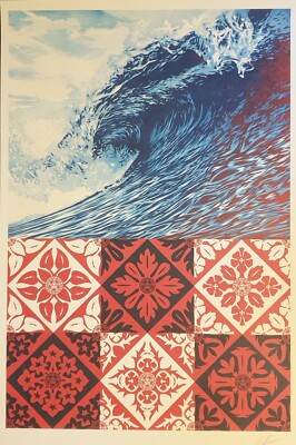 Shepard Fairey (OBEY) 'Dark Wave' Open Edition SIGNED Print - 24