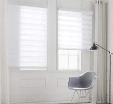 Translucent or Blackout Vision Curtains for Window and Door with Aluminium Casse