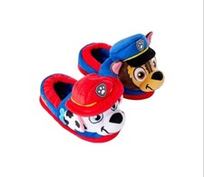 NWT Nickelodeon Paw Patrol Toddler Boys Girls Slippers Chase Marshall Size 5/6