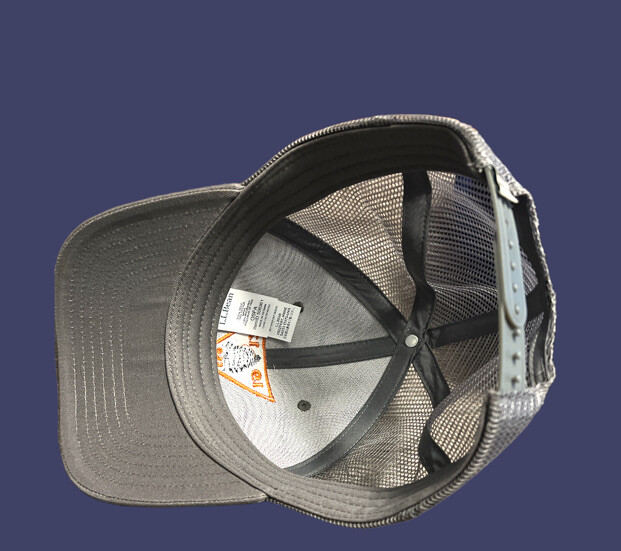 LL Bean Trucker Hat Mid-Crown Light Grey