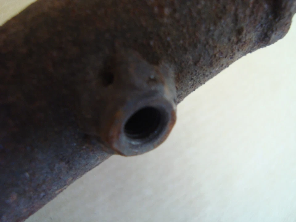 Honda XL 250 S Auspuffkrümmer Krümmer rostig 6mm Mutter ist aufgebohrt L250S - Bild 4 von 4
