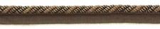 Cotton Twisted Rope Cord with Lip, Color 21768 - Golden Brown 27 Yards