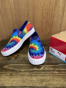 puma tie dye slip on shoes