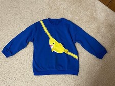 Toddler Boy Blue Yellow Baby Shark Pullover Sweatshirt Size 120 5-6 Years 