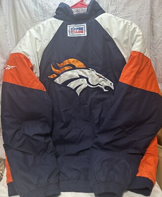 REEBOK PRO LINE Denver Broncos Jacket Zip Up XL | eBay
