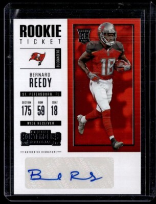 2017 CONTENDERS ROOKIE TICKET AUTO BERNARD REEDY BUCS