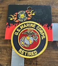 US Marine Corps Retired 3” Patch White Background