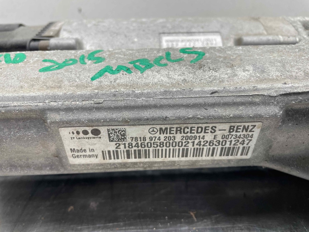 2015 Mercedes Cls550 Power Steering Gear 47K 2184605800 7818974203 