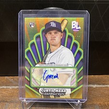 2024 Topps BIG LEAGUE BASEBALL CURTIS MEAD OPENING ACT AUTO RAYS RC OAA-CM /50