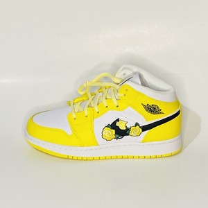 jordan 1 mid dynamic yellow floral womens