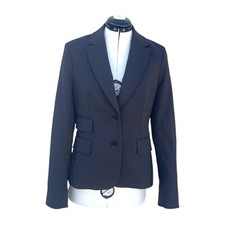 Blazer Flavio Castellani, blazer aderente marrone scuro, blazer di design da donna