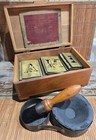 Rare Antique Brass Stencil Kit - Circa 1800s