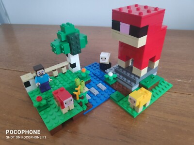 Lego Minecraft Sheep Farm Lego 21153 Instructions Lego Minecraft