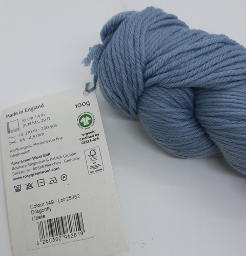 (199 €/kg): 100 g verde rosado ENCANTADOR TRATO MERINO, Pt. 25382, Facebook 148 libélulas #7027 - Imagen 2 de 2