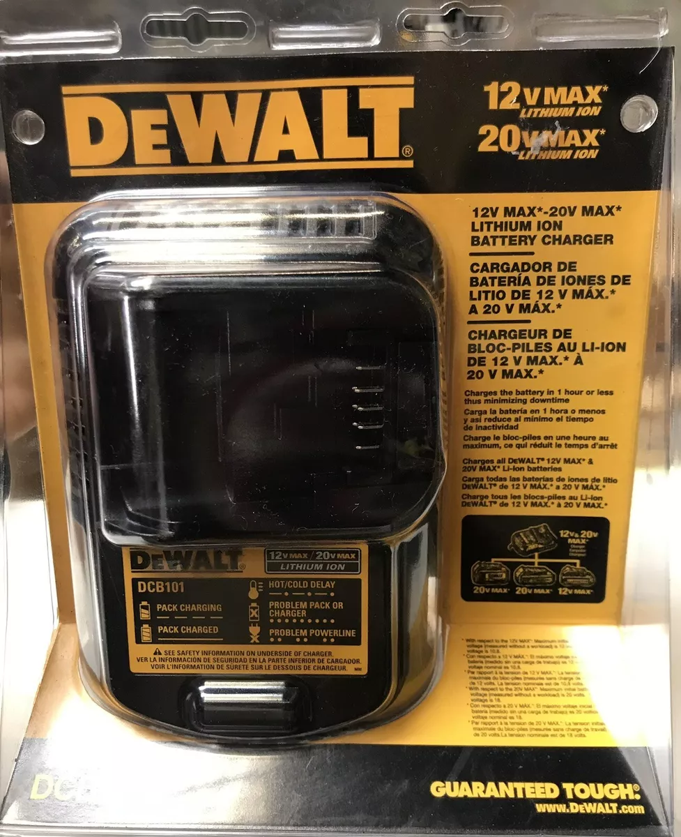 DeWalt 12V Max-20V Max Lithium-Ion Battery Charger (DCB101)