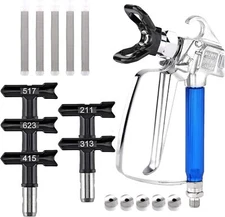 3600PSI Airless Paint Spray Gun with 517 Tip Nozzle Guard For Wagner Sprayers