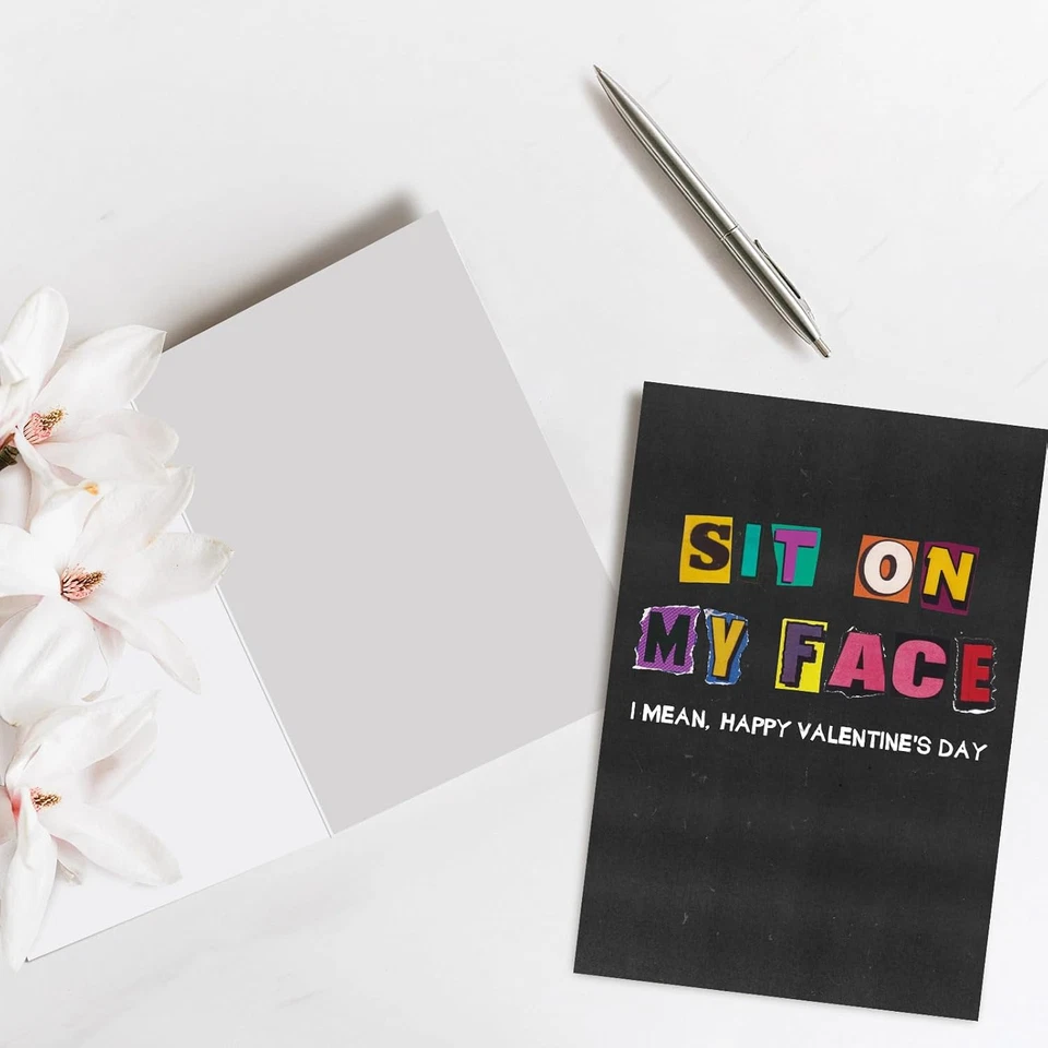 Tarjeta sucia del día de San Valentín para ella, tarjeta traviesa del día de San Valentín para esposa novia Foto 3 de 4