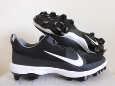 Nike Force Trout 9 Pro Mcs Baseball Cleats Black-White Sz 12 [FB2908-001]