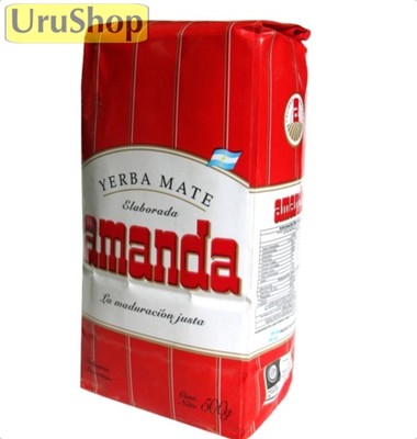 Y18 YERBA MATE AMANDA ROJA 500GR MATE TEA ARGENTINA