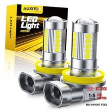 Upgraded H11/H8 LED Fog Light Bulbs, 6500K 1:1 Mini Size H11/H8/H16 Cool White
