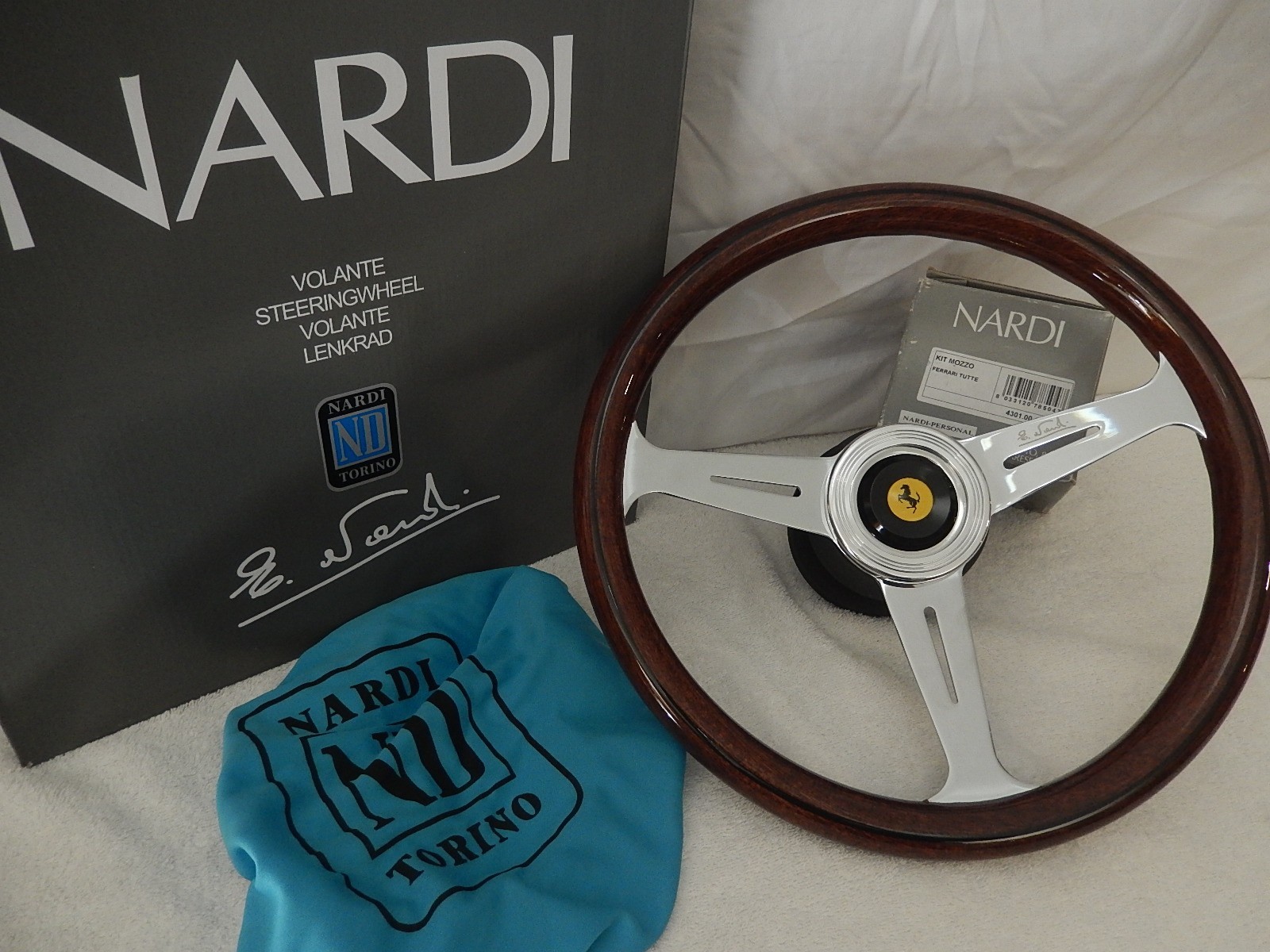 fits FERRARI 328 GTB GTS  Mondial  NARDI ND Classic Steering Wheel Kit 355mm NEW