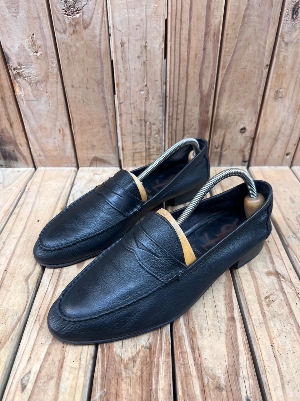 Saint Laurent Women's Black leather Pull on Penny Loafers  Sz uk 7 Us 10 EUR  40 thumbnail 15