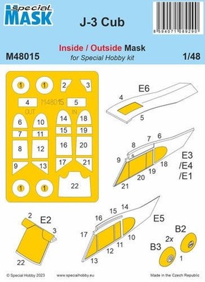 CMK 100-M48015 1/48 J-3 Cub MASK