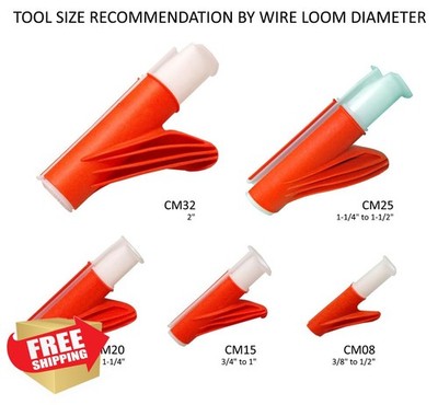 Electriduct Wire Loom Insertion Tool 3/8-1/2'' Conduit 5 Pack