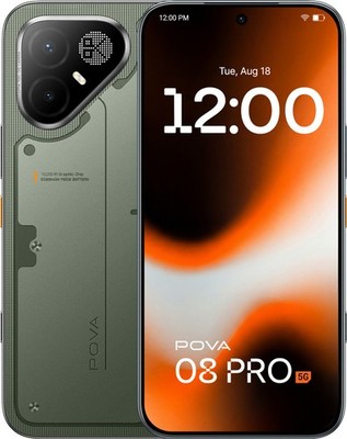 Tecno Pova 8 Pro 5G | 256GB | 8GB RAM | Tundra Green Global Version Unlocked
