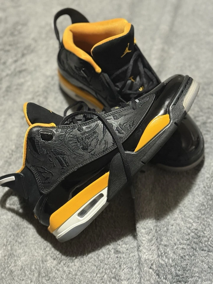 Talla 10 - Zapato de baloncesto retro Jordan Dub Zero negro maíz universitario 311046-071 Foto 2 de 4