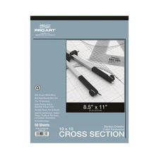 Pro Art Cross Section Pad 10x10 Grid/In 8.5x1150pc