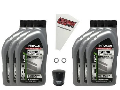 Cyclemax OEM SS 10W-40 Oil Change Kit fits 2011-2023 Kawasaki Vulcan 1700