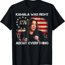 Kamala Harris Funny Graphic Tee Vintage USA Map Flag T-Shirt Mens Womens