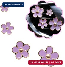 Car Air Vent Clips Set 4pcs Daisy Flower Freshener Purple