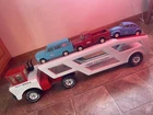 MIGHTY TONKIA Car Carrier--1970--2 Jeeps, Volkswagen Beetle--restored cond.-READ